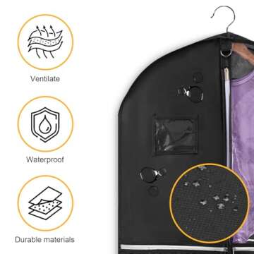 40" Clear Dance Costume Garment Bag for Kids