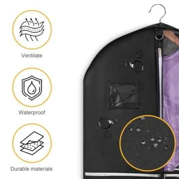 40" Clear Dance Costume Garment Bag for Kids