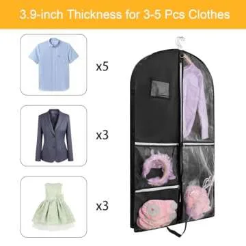 40" Clear Dance Costume Garment Bag for Kids