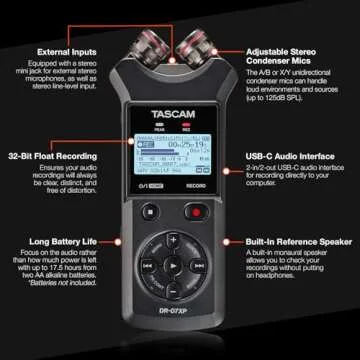 TASCAM DR-07XP 32-Bit Portable Field Recorder