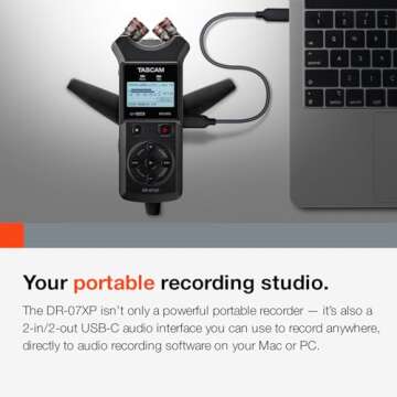 TASCAM DR-07XP 32-Bit Portable Field Recorder