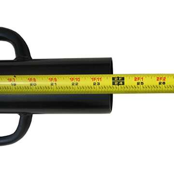 MTB SUPPLY Fence Post Driver with Handle, 12LB Black Iron T Post Pole Pounder Hand Post Rammer for U Fence Post Wooden Post