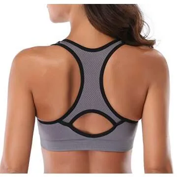High Support MIRITY Racerback Sports Bra for Active Women