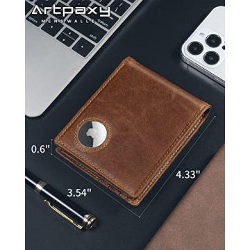 Stylish Mens Wallet with AirTag Holder for Everyday Use