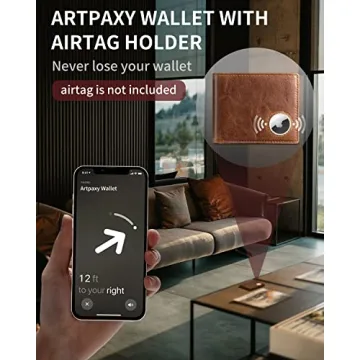 Stylish Mens Wallet with AirTag Holder for Everyday Use