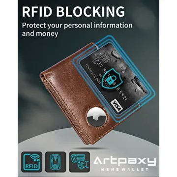 Stylish Mens Wallet with AirTag Holder for Everyday Use