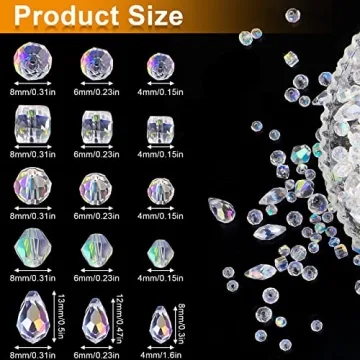 Stunning 600 Pcs Glass Beads for Jewelry Making