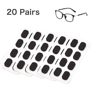 Festful Eyeglass Nose Pads - 20 Pairs of Soft Foam Comfort Solutions for Every Wearer