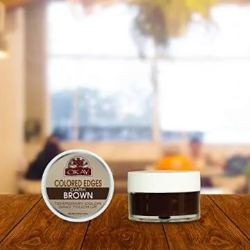 OKAY Colored Edges Dark Brown Root Touch Up Gel