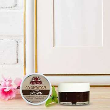 OKAY Colored Edges Dark Brown Root Touch Up Gel