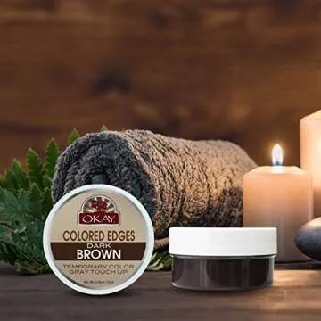 OKAY Colored Edges Dark Brown Root Touch Up Gel