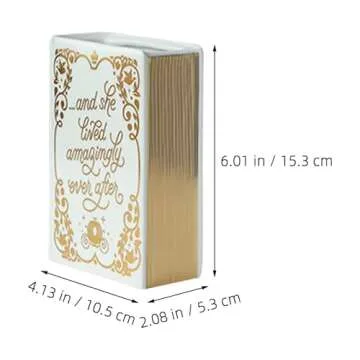 Unique Book Shaped Ceramic Vase for Home Decor