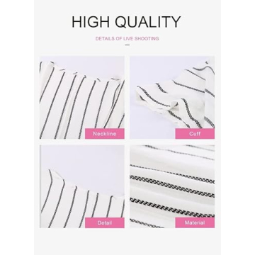 Dokotoo Women's Striped Summer Kimono for Beach & Casual Wear