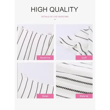 Dokotoo Women's Striped Summer Kimono for Beach & Casual Wear