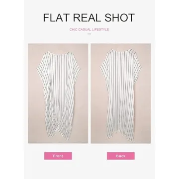 Dokotoo Women's Striped Summer Kimono for Beach & Casual Wear