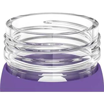 Lifefactory 12-Ounce Glass Water Bottle with Flip Cap