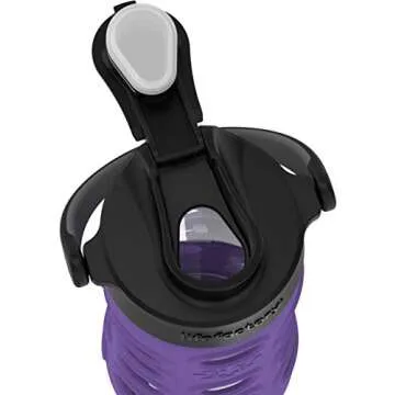 Lifefactory 12-Ounce Glass Water Bottle with Flip Cap