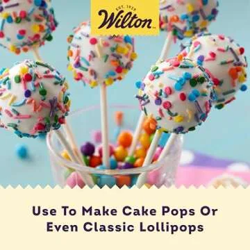 Wilton 6-Inch Lollipop Sticks - 100 Count for Crafts and Baking