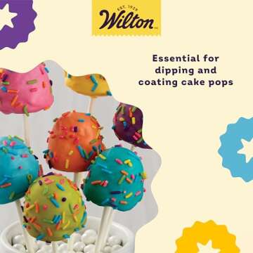 Wilton White 6-Inch Lollipop Sticks, Cake Pop Sticks, 100-Count Currenlty #1 item for "lollipop sticks" search