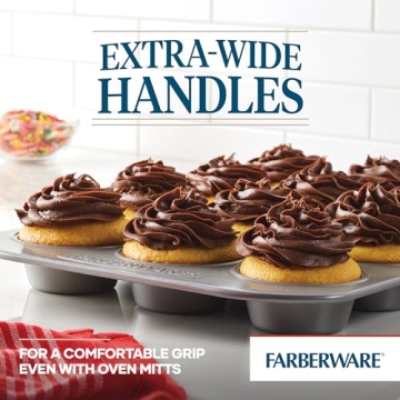 Farberware Nonstick 12-Cup Muffin Pan for Perfect Baking