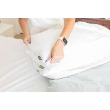 Beddy's Adjustable Comfort Pillow - Standard Size with 3 Customizable Weight Inserts for Personalized Support