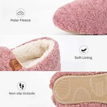 EverFoams Cozy Memory Foam Slippers for Women