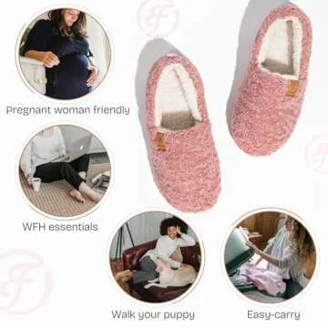 EverFoams Cozy Memory Foam Slippers for Women