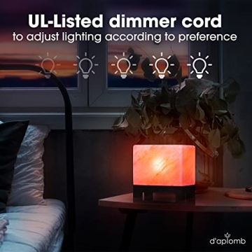 d'aplomb Authentic Himalayan Salt Lamp - Stunning Ambiance