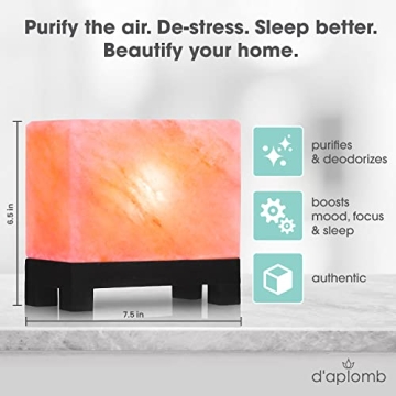 d'aplomb Authentic Himalayan Salt Lamp - Stunning Ambiance