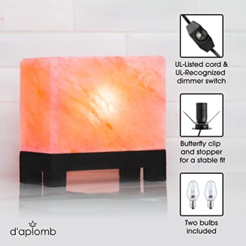 d'aplomb Authentic Himalayan Salt Lamp - Stunning Ambiance
