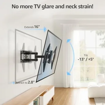 MOUNTUP Full Motion TV Wall Mount for 42-82 inch TVs