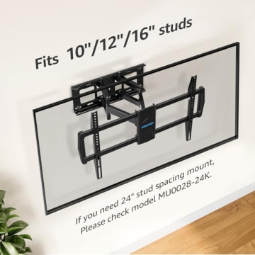 MOUNTUP Full Motion TV Wall Mount for 42-82 inch TVs