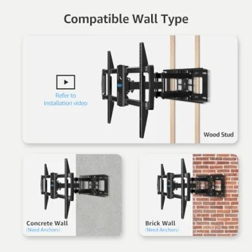 MOUNTUP Full Motion TV Wall Mount for 42-82 inch TVs