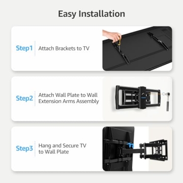 MOUNTUP Full Motion TV Wall Mount for 42-82 inch TVs