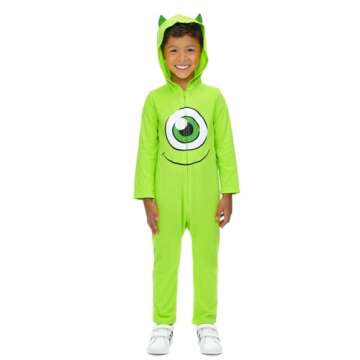 Disney Pixar Monsters Inc. Mike Wazowski Toddler Cosplay Coverall