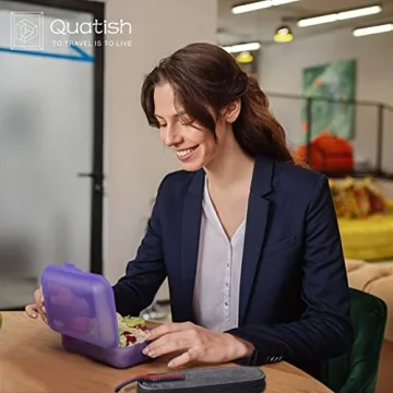 Quatish Portable Silverware Set for Travel and Lunch