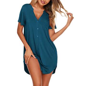 Ekouaer Women Nightgown - Comfort Meets Style