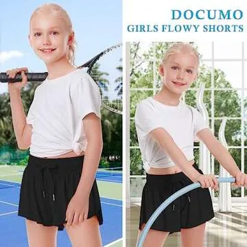 Stylish Girls Flowy Butterfly Shorts with Pocket