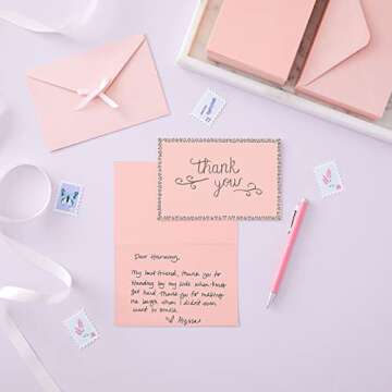 48 Pack 4x6 Blank Cards and Envelopes - DIY Printable Plain Greeting Notes for Birthday, Baby Shower...