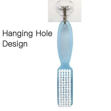 Nail Brush for Cleaning Fingernails, 4Pack Handle Grip Nail Brushes Fingernail Brush for Cleaning Nail Scrub Brush for Toes and Nails