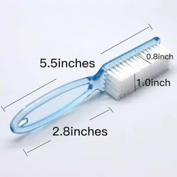 Nail Brush for Cleaning Fingernails, 4Pack Handle Grip Nail Brushes Fingernail Brush for Cleaning Nail Scrub Brush for Toes and Nails