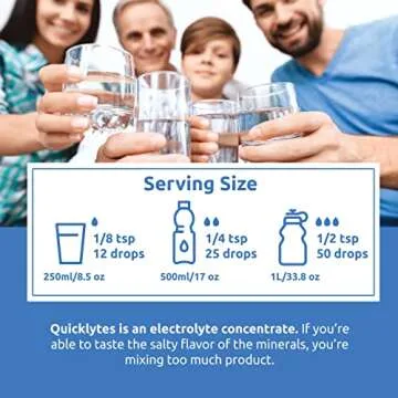 Quicklytes Electrolytes Supplement for Rapid Hydration | No Calorie No Sugar | Potassium, Magnesium & Sodium | Leg Cramp Relief | 48 Servings (1 Bottle)