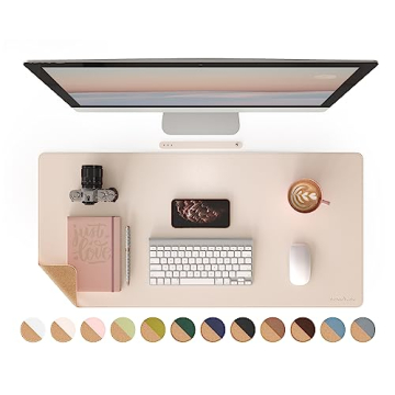 RENMTURE Dual-Sided Large Desk Pad for Home/Office
