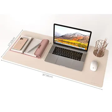 RENMTURE Dual-Sided Large Desk Pad for Home/Office