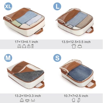 CLUCI Compression Packing Cubes for Travel Organization