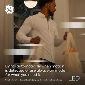 GE LED+ Motion Sensor Light Bulbs for Effortless Home Illumination