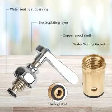 KWODE Brass Faucet Valve - Easy Install & Reliable