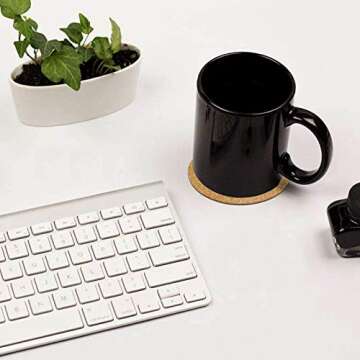 Blisstime 80 Pcs Self-Adhesive Cork Rounds for DIY Projects