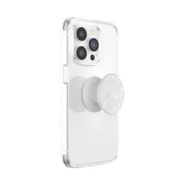 Pearl White PopSockets Phone Grip with Kickstand - Stylish & Functional