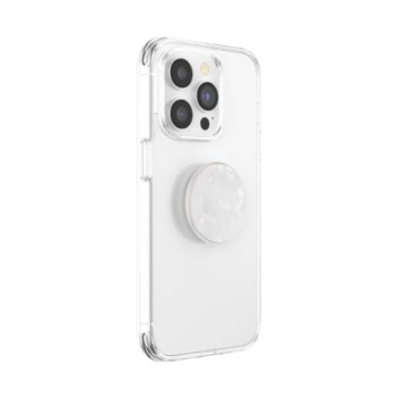 Pearl White PopSockets Phone Grip with Kickstand - Stylish & Functional